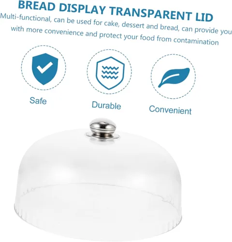 Vista 5 de BESTOYARD 3 piezas de bandeja para tartas, bandejas de plástico, capacillos para cupcakes, palet de plástico, pantalla de alimentos para mosca