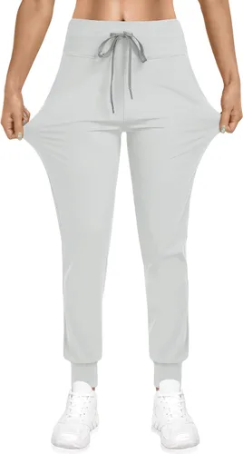 Vista 3 de TARSE Pantalones deportivos para mujer con bolsillos y cordón para correr