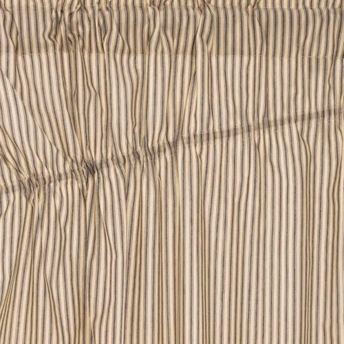 Vista 6 de VHC Brands Sawyer Mill - Juego de cortinas forradas de carbón de 84 pulgadas de largo, diseño de rayas campestres, algodón para sala de estar