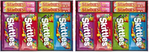 Vista 10 de SKITTLES & STARBURST - Surtido de caramelos de tamaño completo 37.05 onzas. Caja de 18