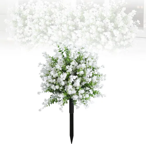 Vista 80 de RECUTMS Guirnalda artificial de otoño, plantas de vegetación sintética 1 pieza seda marrón