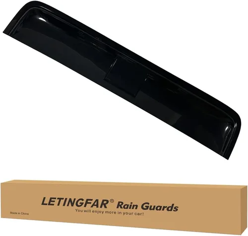 Vista 6 de Deflector de viento para techo corredizo de 35.6" 880mm, protectores de lluvia autoadhesivos para techo corredizo, ajuste universal, visera