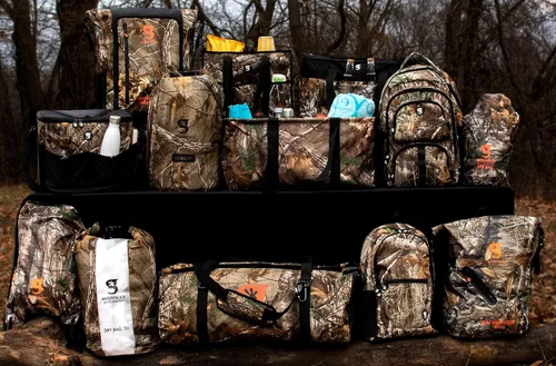 Vista 4 de geckobrands Bolsas secas de compresión ligeras, paquete de 2 – Realtree - Bolsas impermeables de 8.8L y 4L para caza, pesca y equipo al aire libre