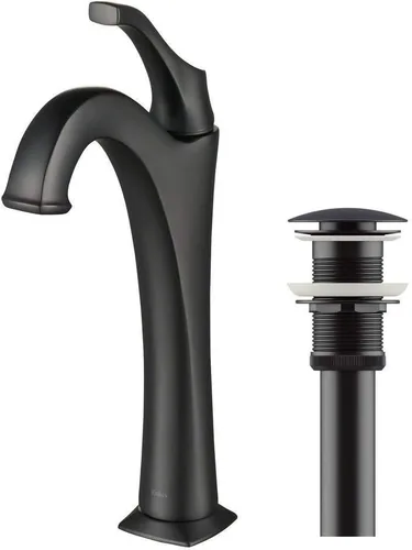 Vista 13 de KRAUS KBF-1201SFS Arlo - Grifo de baño con barra de elevación y placa de cubierta, acero inoxidable All-Brite sin manchas (paquete de 2)