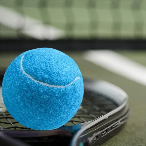 Vista 6 de URBEST Pelota de tenis, 12 paquetes de pelotas de tenis de entrenamiento, pelotas de práctica para jugadores novatos, pelotas de juego para perros