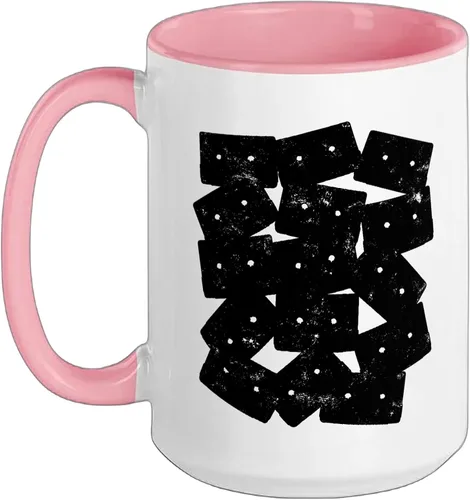 Vista 9 de Retro Cassette 90s 80s Theme Party Outfit Costume Ceramic Mug, Black/White, 11oz