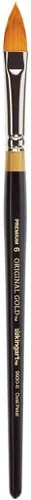 Vista 7 de KINGART Original Gold 9930 Series, Golden Taklon Oval Floral Petal Artist Brush (juego de 4) Negro, B-100