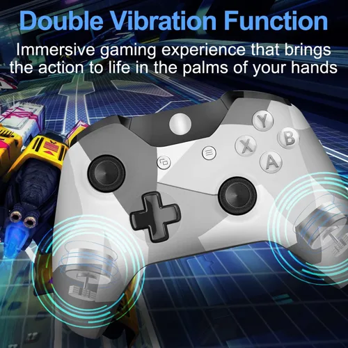 Vista 5 de JORREP Xbox Controller inalámbrico para Xbox One, Xbox One SX, Xbox Series XS, PC Windows, Xbox Wireless Gamepads con conector de auriculares