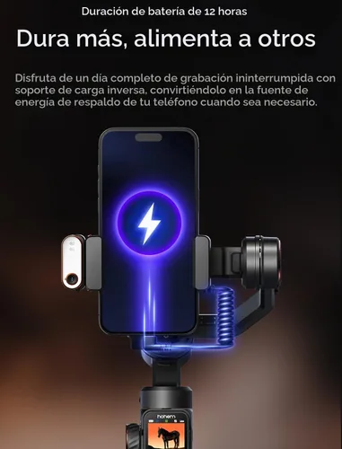 Vista 7 de hohem iSteady M7 Estabilizador de cardán para iPhone, cardán de 3 ejes
