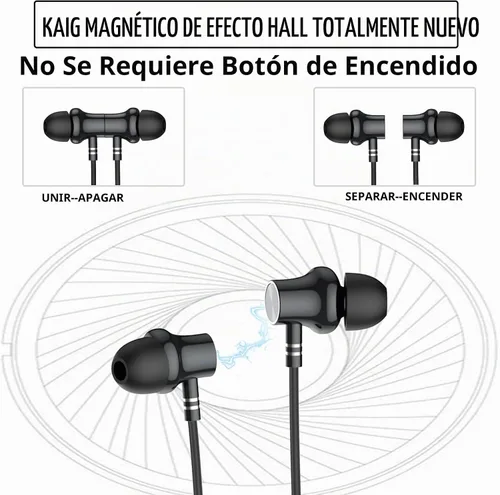 Vista 2 de LANDIBO Audífonos inalámbricos con banda para el cuello, V5.2 con micrófono, 35 horas de tiempo de reproducción, audífonos Bluetooth con banda