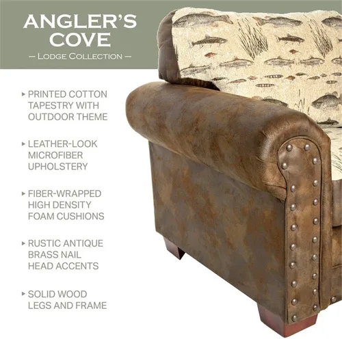 Vista 3 de American Furniture Classics Modelo 8500-70S Angler's Cove - Juego de 4 piezas con cama