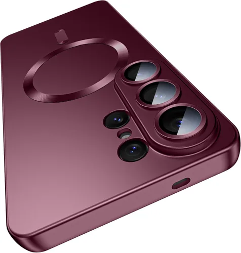 Vista 12 de MAKAVO Funda Mate para Samsung Galaxy S22 Ultra Case, Compatible con MagSafe, Cubierta Magnética Delgada y Fina con Protector de Lente de Cámara
