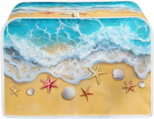 Vista 21 de Talayituse Autumn Maple Leaf Print Toaster Cover 2 Slice Bread Toaster Oven Cover Washable Toasters Dust Covers Kitchen Small Appliance Covers