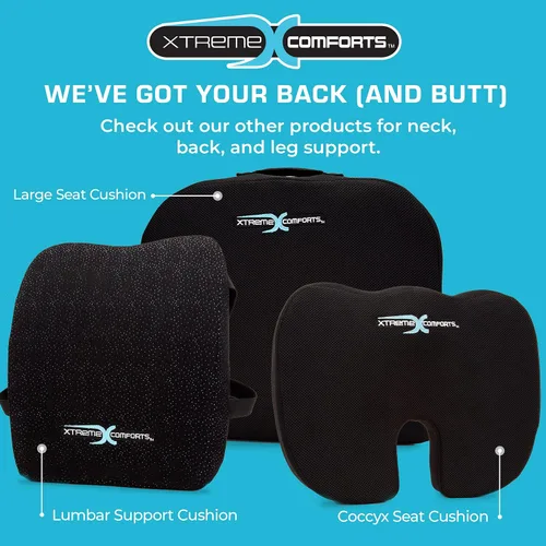 Vista 14 de Xtreme Comforts Cojines de asiento Cojines de silla de oficina para escritorio, automóvil, silla de ruedas Cojín ergonómico de espuma