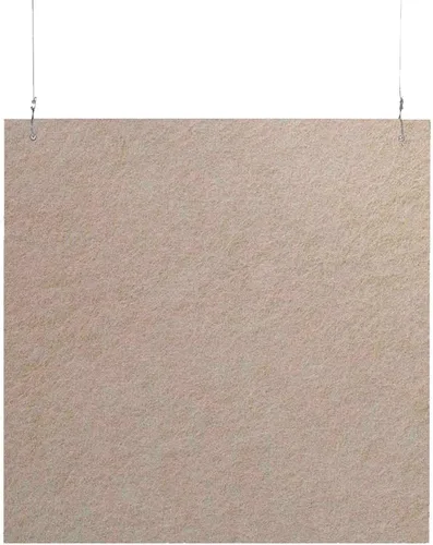 Vista 32 de Versare Baffles acústicos colgantes SoundSorb Material de amortiguación de sonido Colgado de techo Diseño moderno Paneles SoundSorb beige