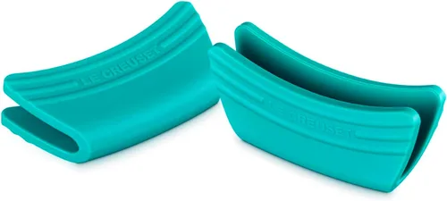 Vista 7 de Le Creuset Juego de 2 agarres de silicona, 5" x 2 1/2" cada uno, negro