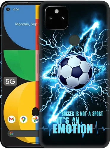 Vista 34 de GlamCase for Google Pixel 5a 5G, Pixel 5a Case - Basketball On Fire Printed Cute Slim Fit Hard Plastic Protective Designer Back Phone Case/Cover for