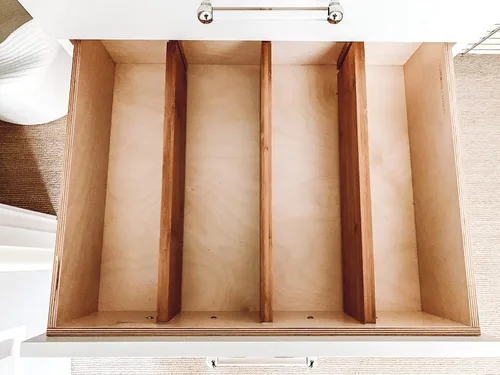 Vista 3 de Lipper International. Set de 2 divisores profundos de bambú para cajón de cocina., otro, Marrón, 2