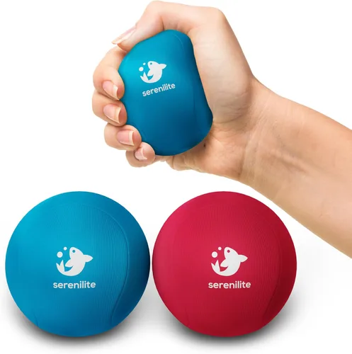 Vista 12 de Serenilite Bolas de estrés para adultos, pelota de apretar para terapia de manos, pelota antiestrés, ejercitadores de mano para terapia