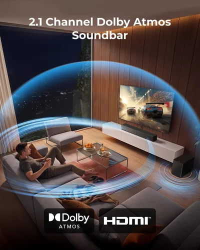 Vista 3 de ULTIMEA Barra de sonido Poseidon M40 de 2.1 canales