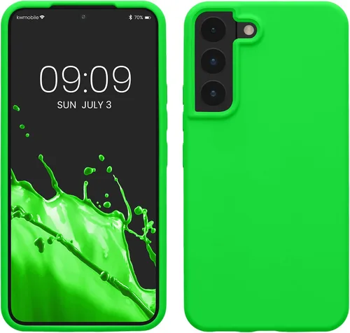 Vista 56 de kwmobile Funda compatible con Samsung Galaxy S9 - Funda de silicona TPU con acabado suave - Blue Reef