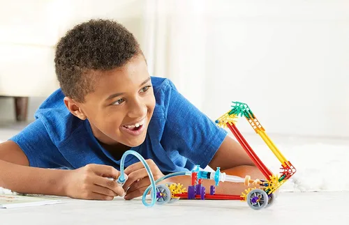 Vista 9 de hand2mind Moving Creations with K'NEX, kit de libro y construcción para niños de 8 a 12 años, 9 modelos y 18 experimentos científicos, explora