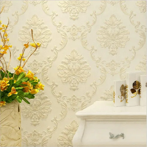 Vista 8 de Q QIHANG Papel tapiz de estilo europeo 3D en relieve damasco grueso no tejido, para sala de estar, dormitorio, comedor, TV, fondo, pared, 20.87