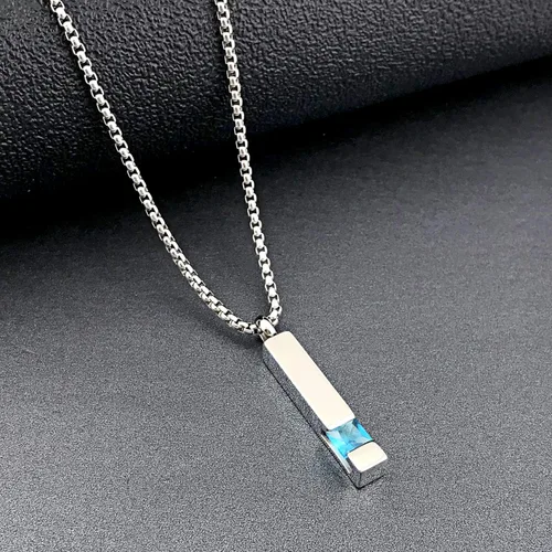Vista 112 de YOUFENG collar con urna para cenizas, cubos de piedras natales, urna para cenizas humanas, collar de urna de cremación, relicario, recuerdo