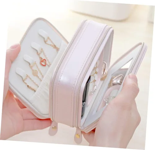 Vista 5 de FOMIYES Box Cosmetic Cases for Traveling Girls' Jewelry Joyero Para Mujer Rings Display Box Travel Cosmetic Bag Earring Organizer for Women Jewel