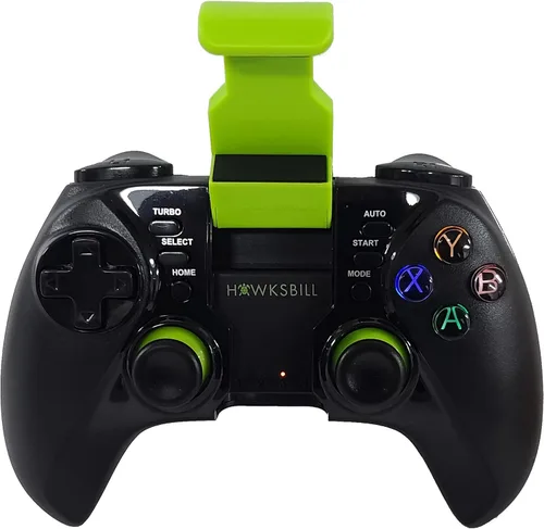 Vista 5 de Hawksbill Wireless Gamepad Controller for iOS iPhone Android - Bluetooth with L3 R3 Buttons Long Battery Life Improved 8 Way D-Pad Dual Vibration