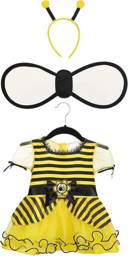 Vista 5 de Disfraz de abeja para bebés con vestido, alas y diadema