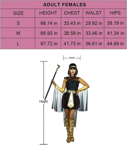 Vista 4 de egytain Cleopatra disfraz de (S, M, L)