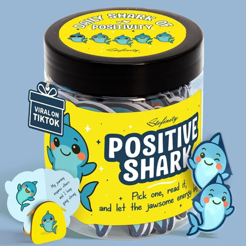 Vista 25 de Stofinity Tarro de 60 tarjetas de afirmación de pepinillos positivos – Regalo de aliento, positividad y apoyo emocional para niñas adolescentes