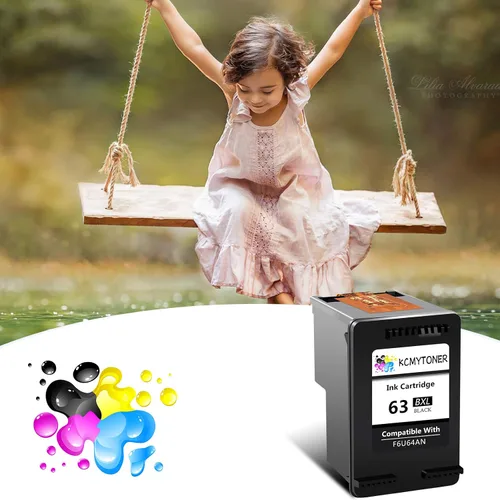 Vista 6 de Cartucho de tinta remanufacturado 63XL de alto rendimiento de repuesto para HP 63XL 63 XL F6U63AN compatible con impresora DESKJET 1110 3630 3635