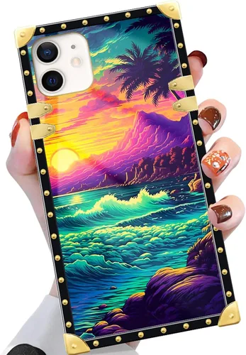 Vista 24 de Funda compatible con iPhone X/Xs, TPU suave de lujo y parte trasera de policarbonato duro para niñas y mujeres, funda protectora a prueba de golpes