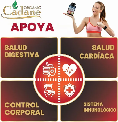 Vista 5 de Organic Cadane Suplemento de berberina 150 cápsulas, con hoja de neem, vinagre de sidra de manzana, VIT D3, E y más, extracto de berberina, apoyo