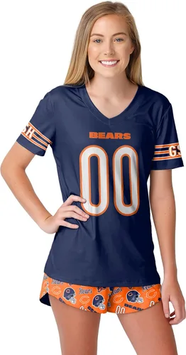Vista 7 de FOCO NFL womens Nfl Team Logo Ladies Gameday Ready Jersey Pajama Set
