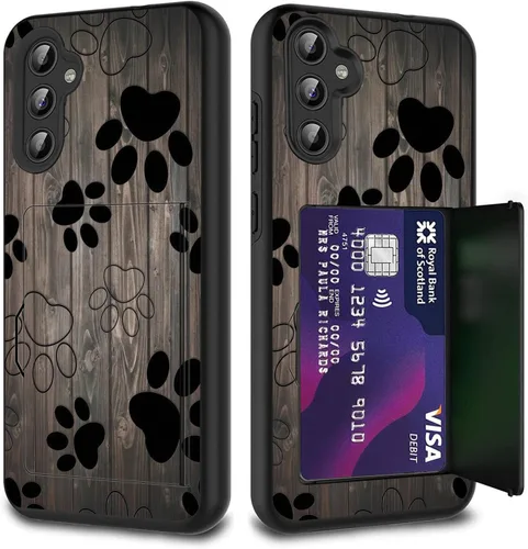 Vista 12 de Funda híbrida de doble capa con función atril para Samsung Galaxy A16 5G de 6.9 pulgadas, diseño de vaca con bandera estadounidense