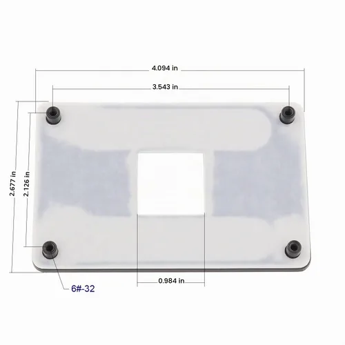 Vista 2 de Placa trasera de placa base de metal, soporte de disipador térmico