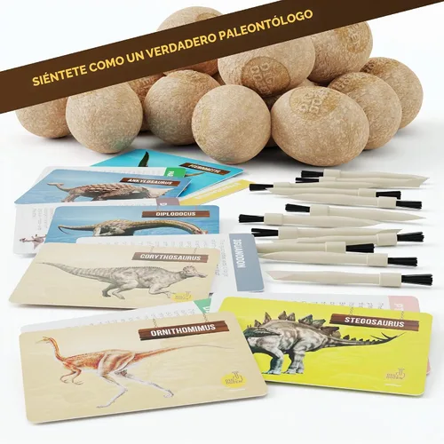 Vista 6 de Dig a Dozen - Kit de huevos de dinosaurio para niños, 12 huevos