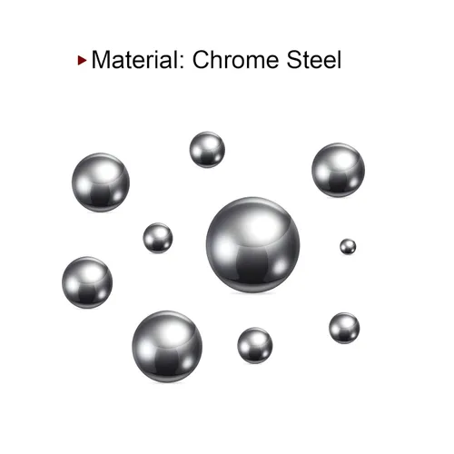 Vista 5 de HARFINGTON 80pcs bolas de precisión 0.433 in diámetro G10 bola de acero cromado para rodamientos, plata