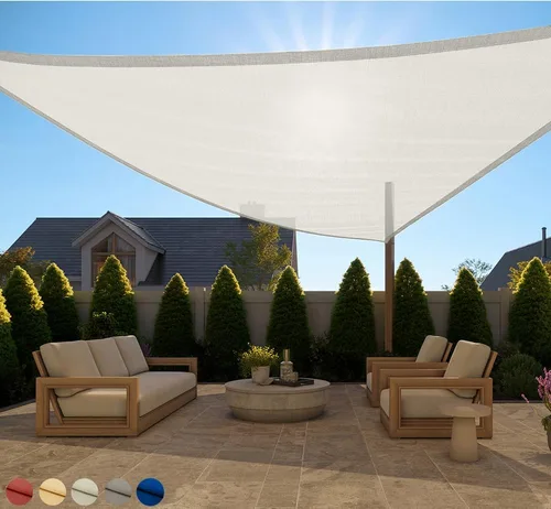 Vista 47 de GORILLA GRIP - Toldo parasol resistente, protección UV, resistente a la decoloración, desgarros y óxido, rectangular, con bordes curvos que bloquean