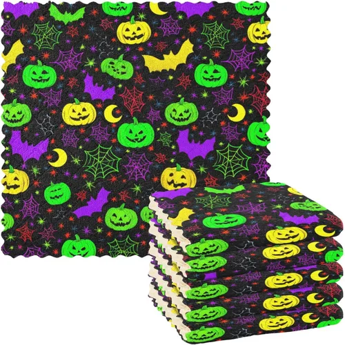 Vista 57 de Autumn Poppy Flowers06 - Juego de 6 paños de limpieza de microfibra para autos, máquina súper absorbente Flores de amapola de otoño06