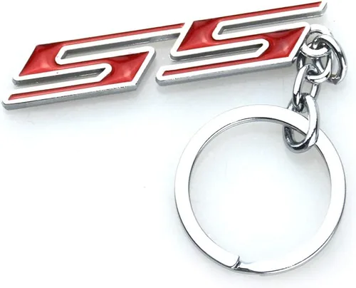 Vista 6 de Aimoll 1 llavero con acabado cromado Super Sport SS llavero para Chevrolet Chevy