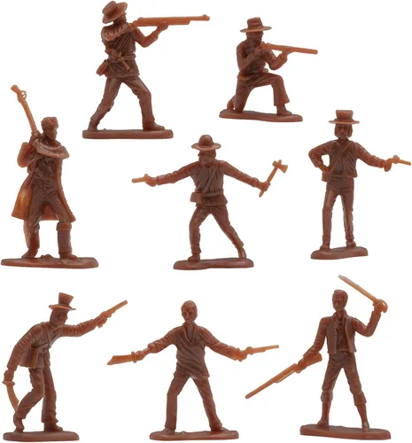 Vista 3 de BMC The Alamo Plastic Army Men - Figuras de soldado de 37 piezas de Texas vs. Mexico