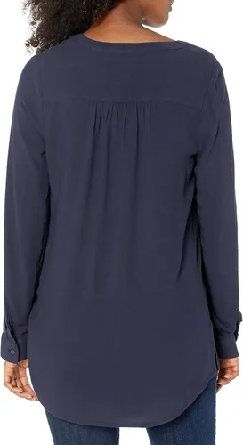 Vista 3 de Tienda Essentials - Blusa tejida de manga larga para mujer