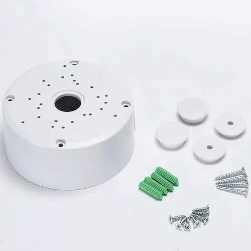 Vista 6 de Soporte de montaje con bracket para caja de conexiones universal de cámara de seguridad tipo bala, bracket de montaje de caja de conexiones