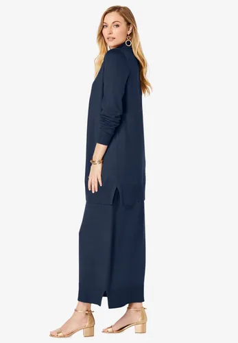 Vista 4 de Jessica London Vestido tipo suéter de 2 piezas de talla grande para mujer