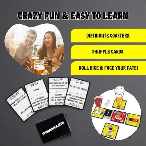 Vista 6 de Juego de beber para adultos Divertido y fácil de jugar para adultos antes del juego El juego de beber que te hará sentir cómodo a ti y a tus