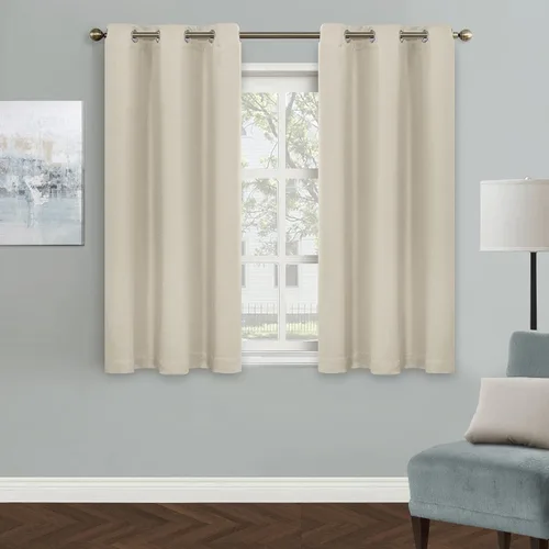 Vista 100 de MYSKY HOME Cortinas Aqua para Armario para Entrada Cortina Opaca para Puerta para Sala de Estar Cortina Oscurecedora de Habitación con Ojales